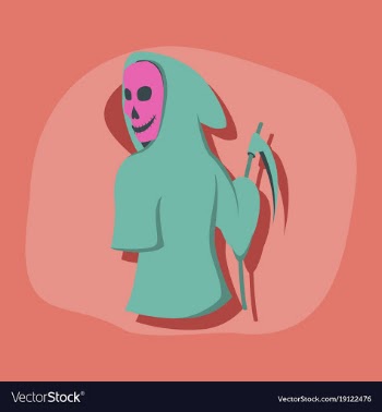 Paper sticker on stylish background halloween vector image