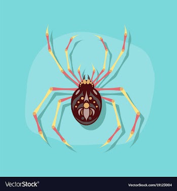 Paper sticker on stylish background halloween vector image