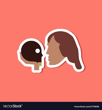 Paper sticker on stylish background hamlet vector image
