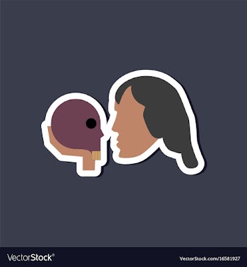 Paper sticker on stylish background hamlet vector image