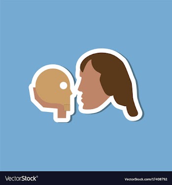 Paper sticker on stylish background hamlet vector image