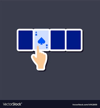 Paper sticker on stylish background hand playing vector image