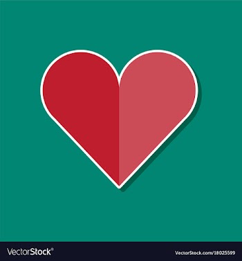 Paper sticker on stylish background hearts suit vector image
