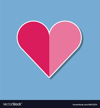 Paper sticker on stylish background hearts suit vector image