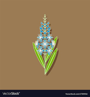 Paper sticker on stylish background herbal vector image