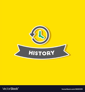Paper sticker on stylish background history lesson vector image