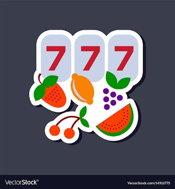 Paper sticker on stylish background jackpot lucky vector image