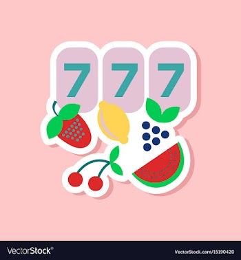 Paper sticker on stylish background jackpot lucky vector image