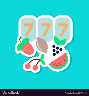 Paper sticker on stylish background jackpot lucky vector image