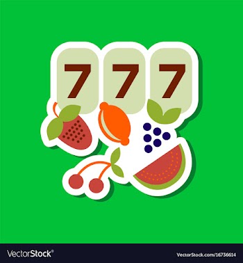 Paper sticker on stylish background jackpot lucky vector image