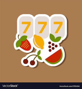 Paper sticker on stylish background jackpot lucky vector image