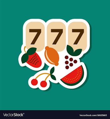 Paper sticker on stylish background jackpot lucky vector image