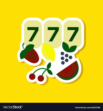 Paper sticker on stylish background jackpot lucky vector image