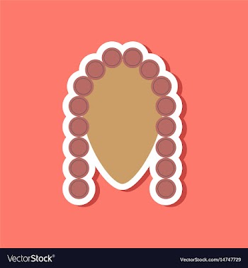 Paper sticker on stylish background judge vector image