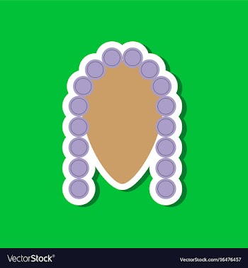 Paper sticker on stylish background judge vector image