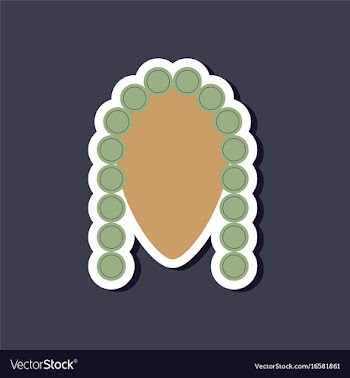 Paper sticker on stylish background judge vector image
