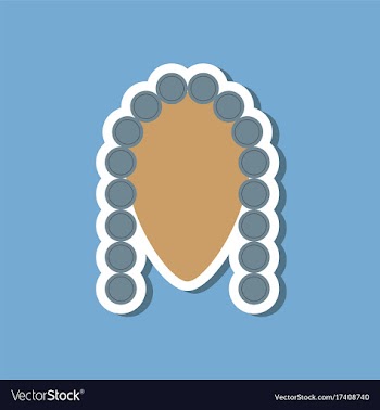 Paper sticker on stylish background judge vector image