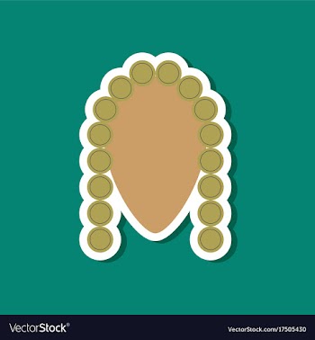 Paper sticker on stylish background judge vector image