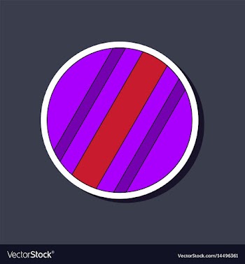 Paper sticker on stylish background kids toy ball vector image