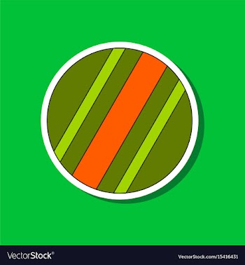 Paper sticker on stylish background kids toy ball vector image