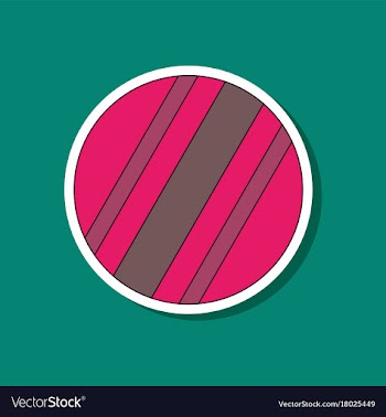 Paper sticker on stylish background kids toy ball vector image