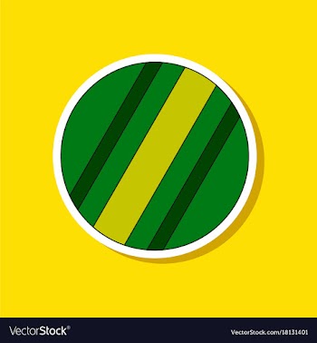 Paper sticker on stylish background kids toy ball vector image