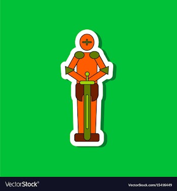 Paper sticker on stylish background kids toy child vector image