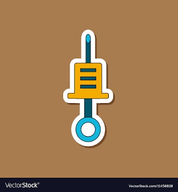 Paper sticker on stylish background Kids toy vector image