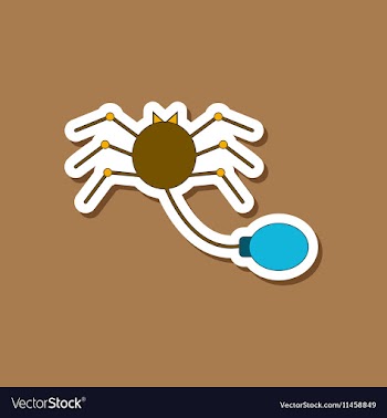 Paper sticker on stylish background Kids toy vector image