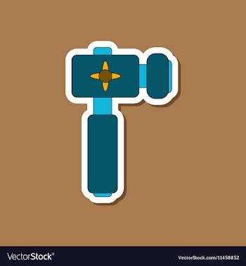 Paper sticker on stylish background Kids toy vector image