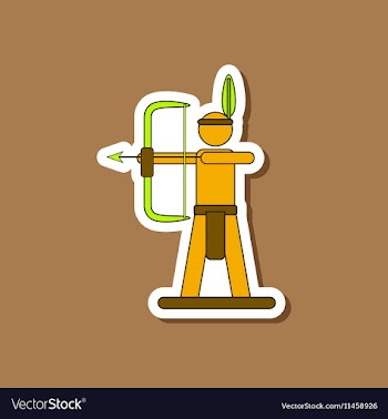 Paper sticker on stylish background Kids toy vector image