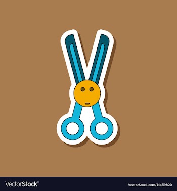 Paper sticker on stylish background Kids toy vector image