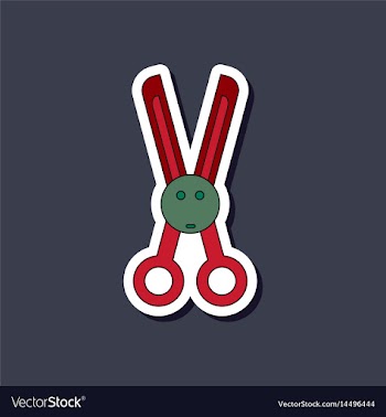 Paper sticker on stylish background kids toy vector image