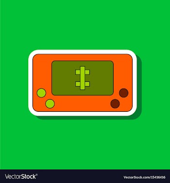 Paper sticker on stylish background kids toy vector image