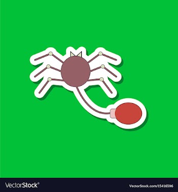 Paper sticker on stylish background kids toy vector image