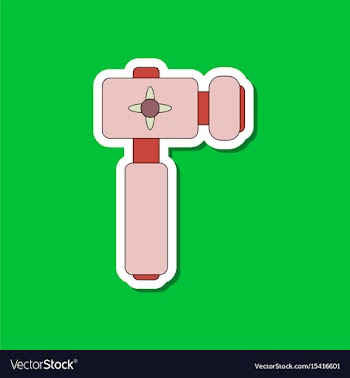 Paper sticker on stylish background kids toy vector image
