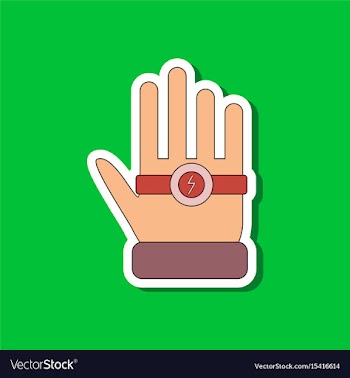 Paper sticker on stylish background kids toy vector image