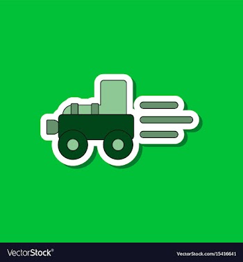 Paper sticker on stylish background kids toy vector image