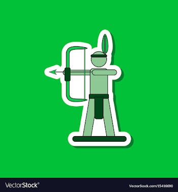 Paper sticker on stylish background kids toy vector image
