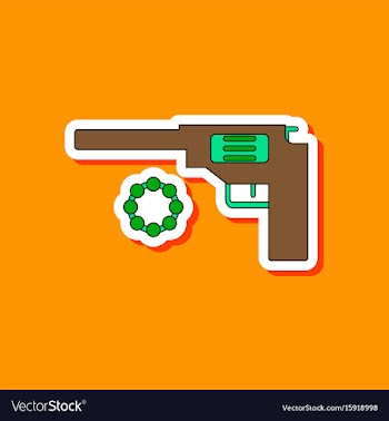 Paper sticker on stylish background kids toy vector image