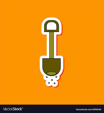 Paper sticker on stylish background kids toy vector image