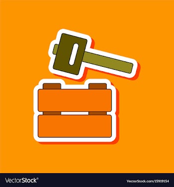 Paper sticker on stylish background kids toy vector image