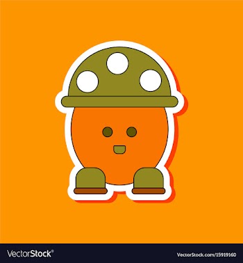 Paper sticker on stylish background kids toy vector image