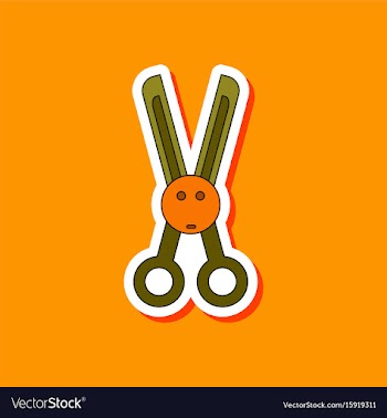 Paper sticker on stylish background kids toy vector image