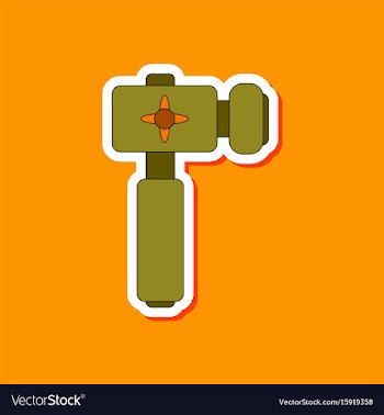 Paper sticker on stylish background kids toy vector image