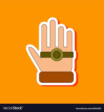 Paper sticker on stylish background kids toy vector image