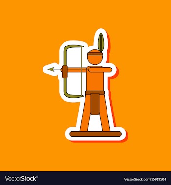 Paper sticker on stylish background kids toy vector image