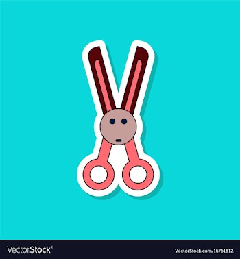 Paper sticker on stylish background kids toy vector image