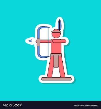 Paper sticker on stylish background kids toy vector image