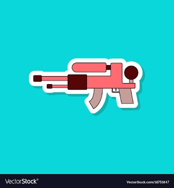 Paper sticker on stylish background kids toy vector image